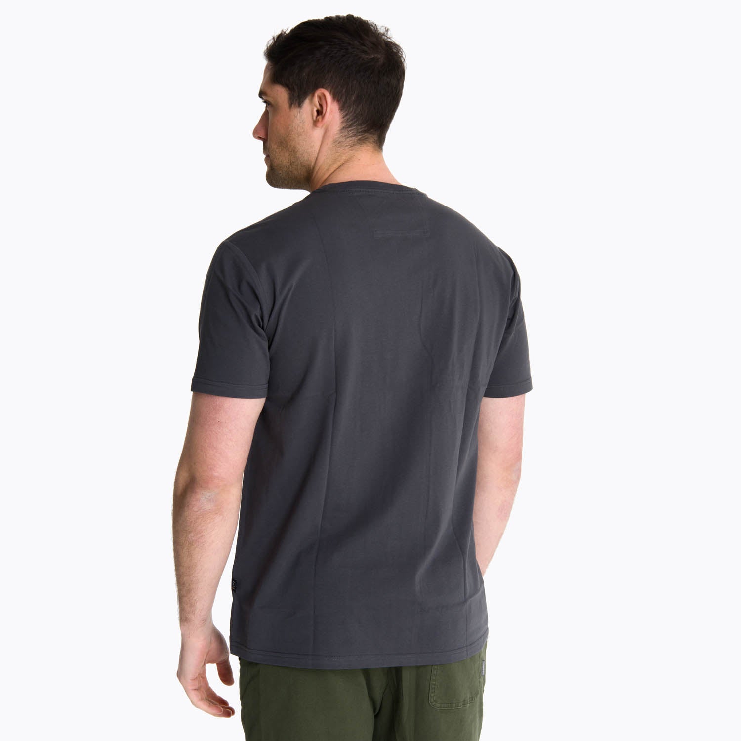 Polera Manga Corta Hombre Beechworth Gris Oscuro Merrell