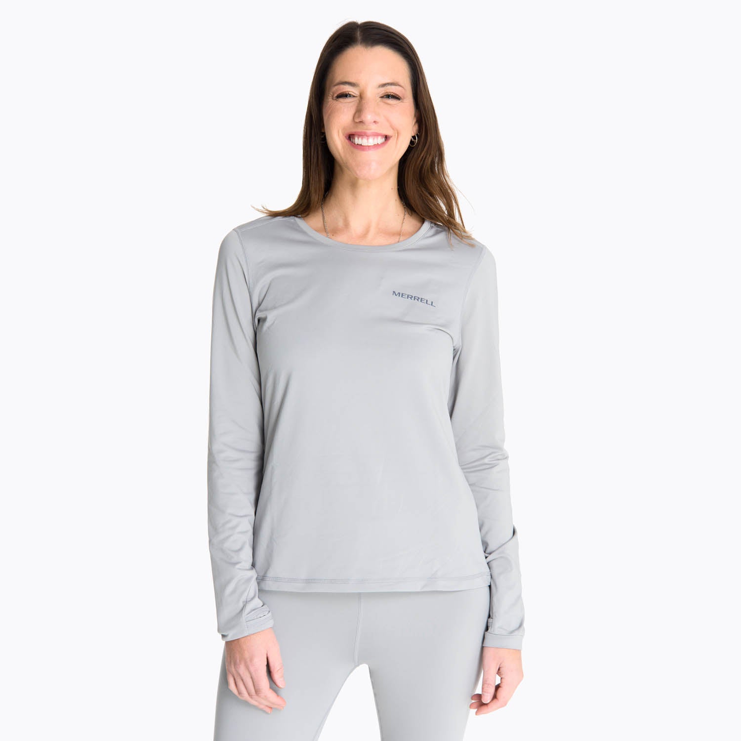 Primera Capa Superior Mujer Hamilton Gris Claro Merrell