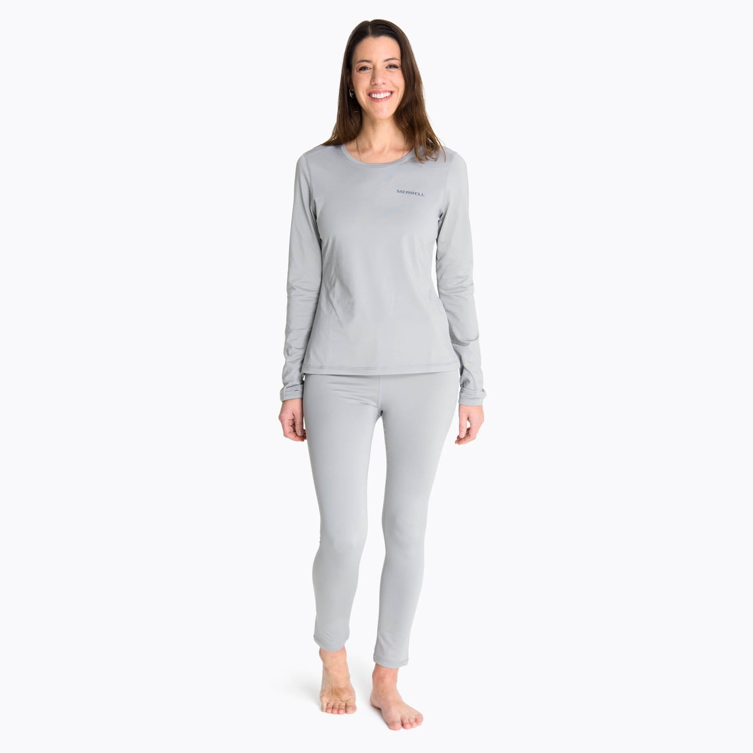 Primera Capa Superior Mujer Hamilton Gris Claro Merrell
