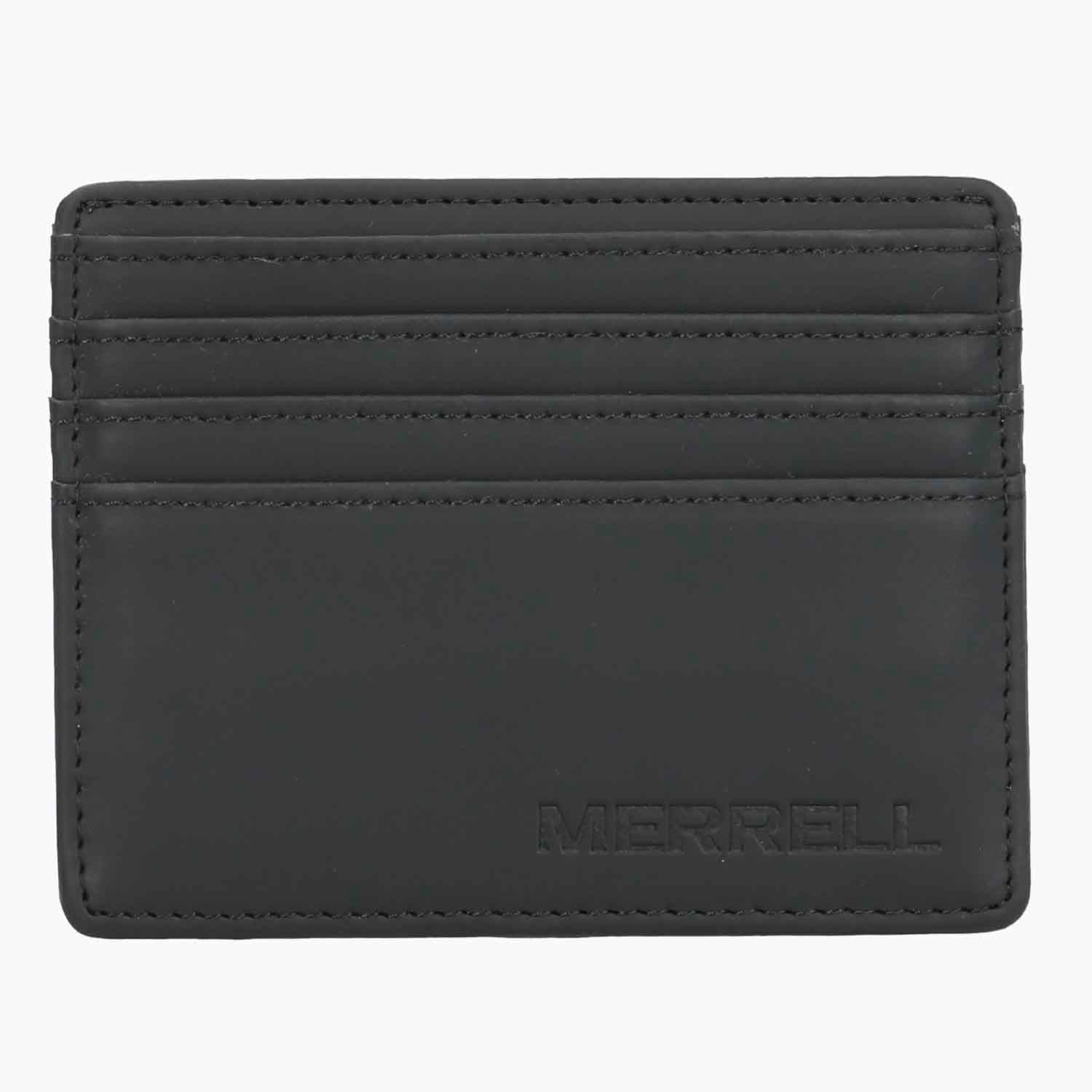 Billetera Unisex Wicket Recycled Leat Negro Merrell
