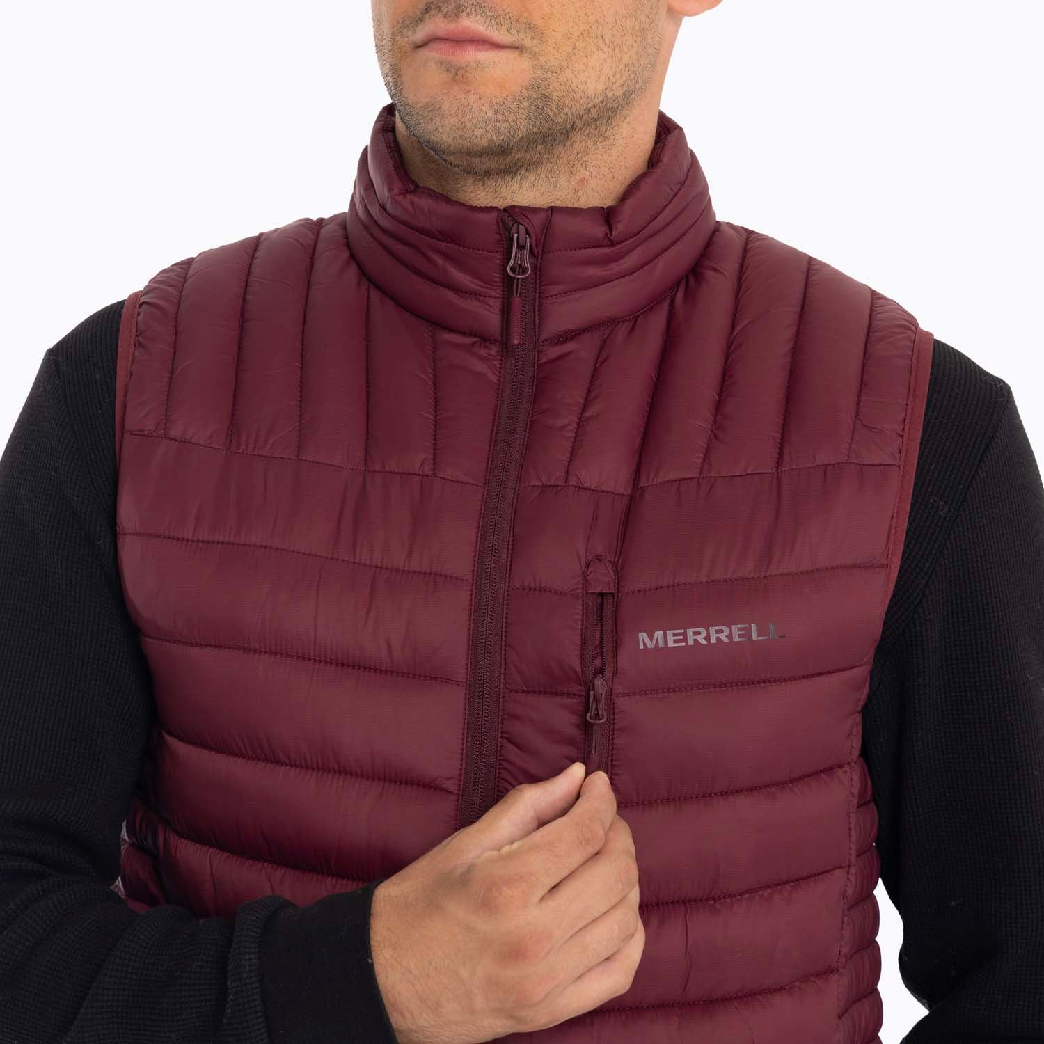 Parka Sin Mangas Hombre Full Zipper Merrell