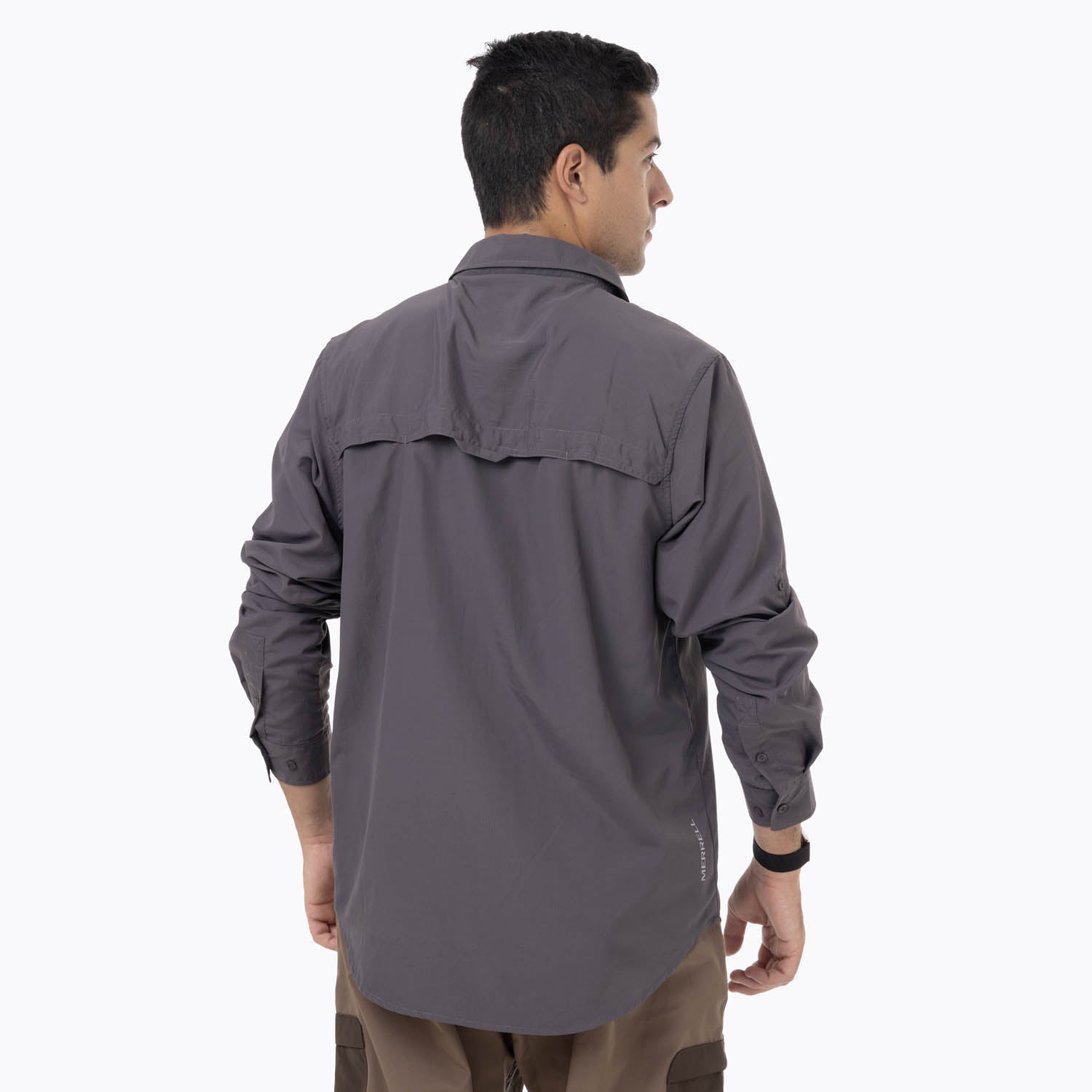 Camisa Manga Larga Hombre Kuskov Gris Merrell