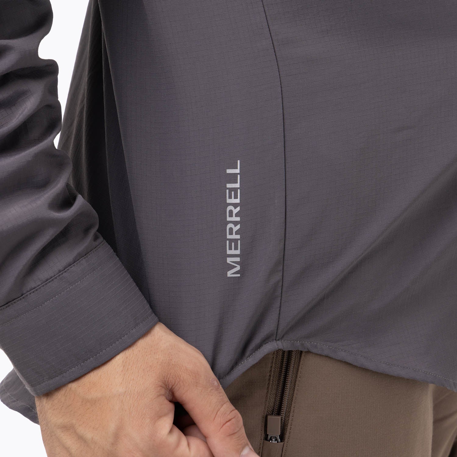 Camisa Manga Larga Hombre Kuskov Gris Merrell