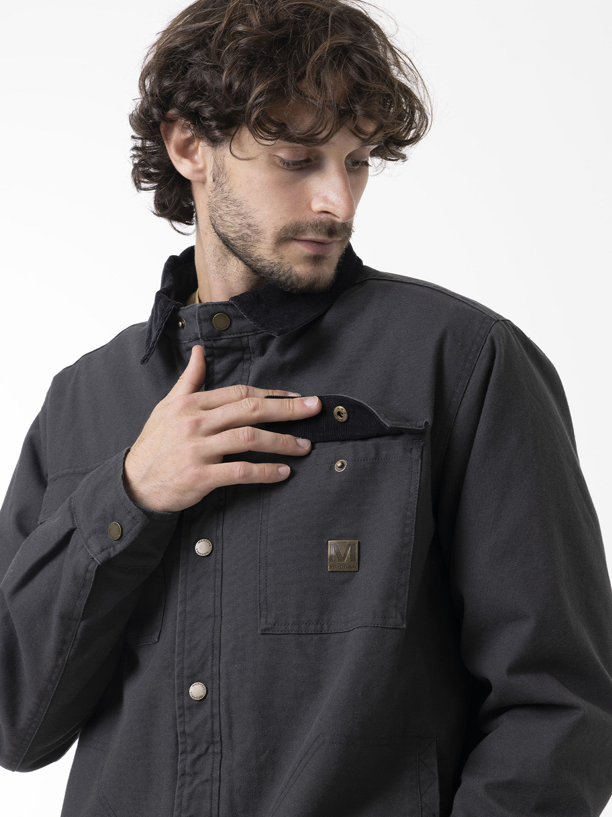 Chaqueta Hombre Charis Padded Gris Oscuro Merrell