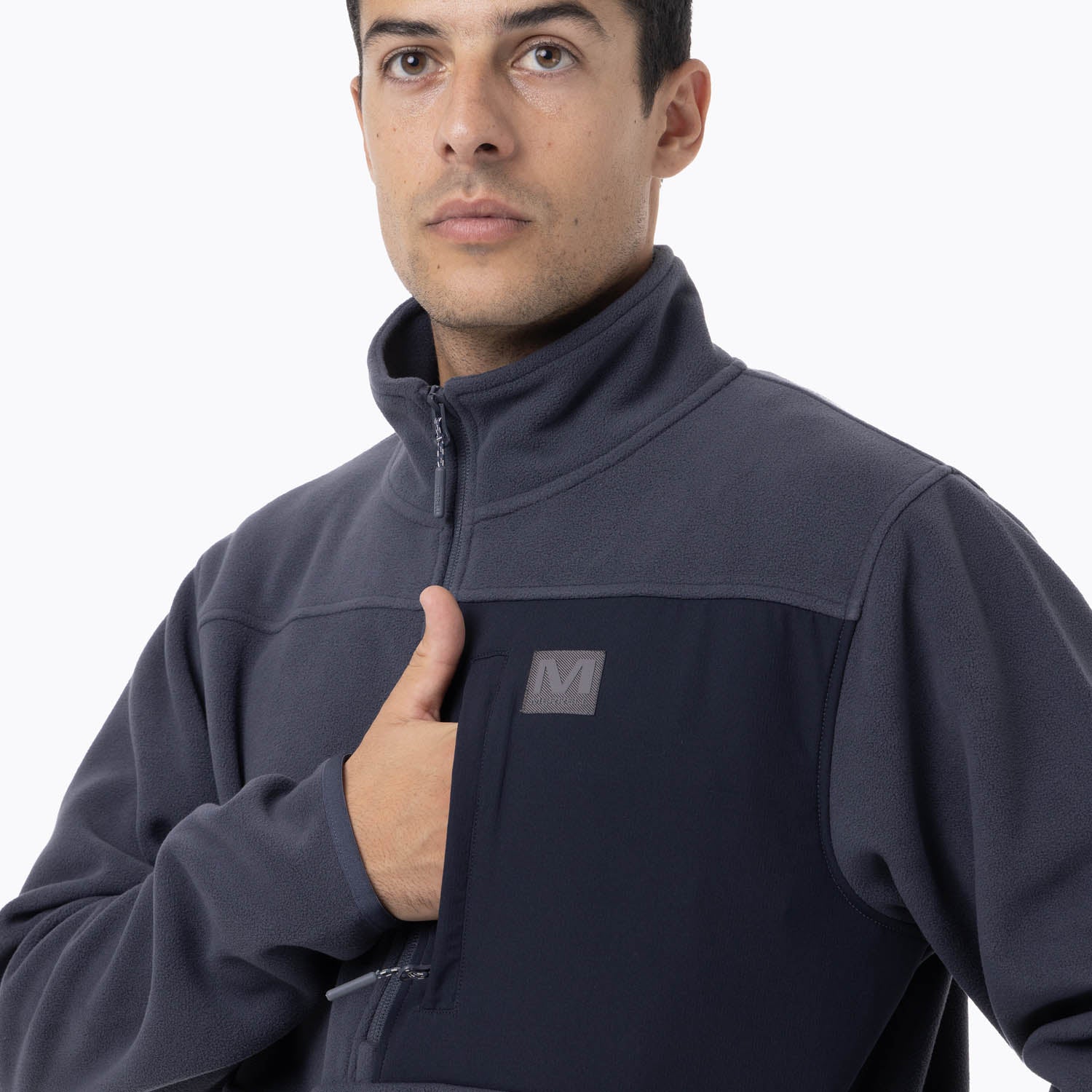 Polar Hombre Deches Snap Microfleece  Azul Merrell