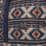 Polar Hombre Deches Full Print Snap Microfleece Multicolor Azul  Merrell