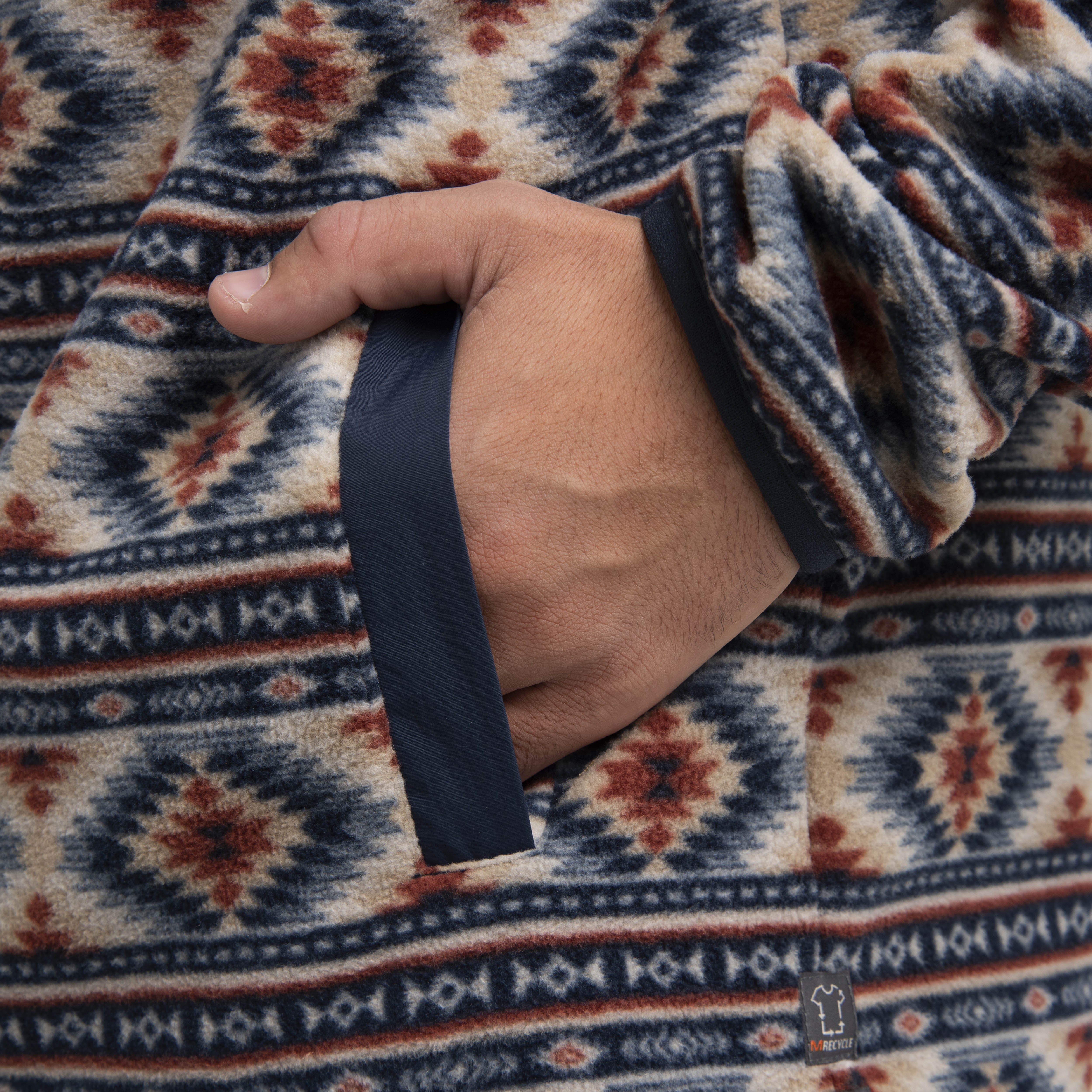 Polar Hombre Deches Full Print Snap Microfleece Multicolor Azul  Merrell