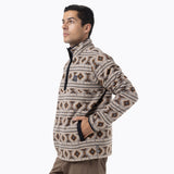 Polar Hombre Deches Full Print Snap Microfleece Multicolor Gris Merrell