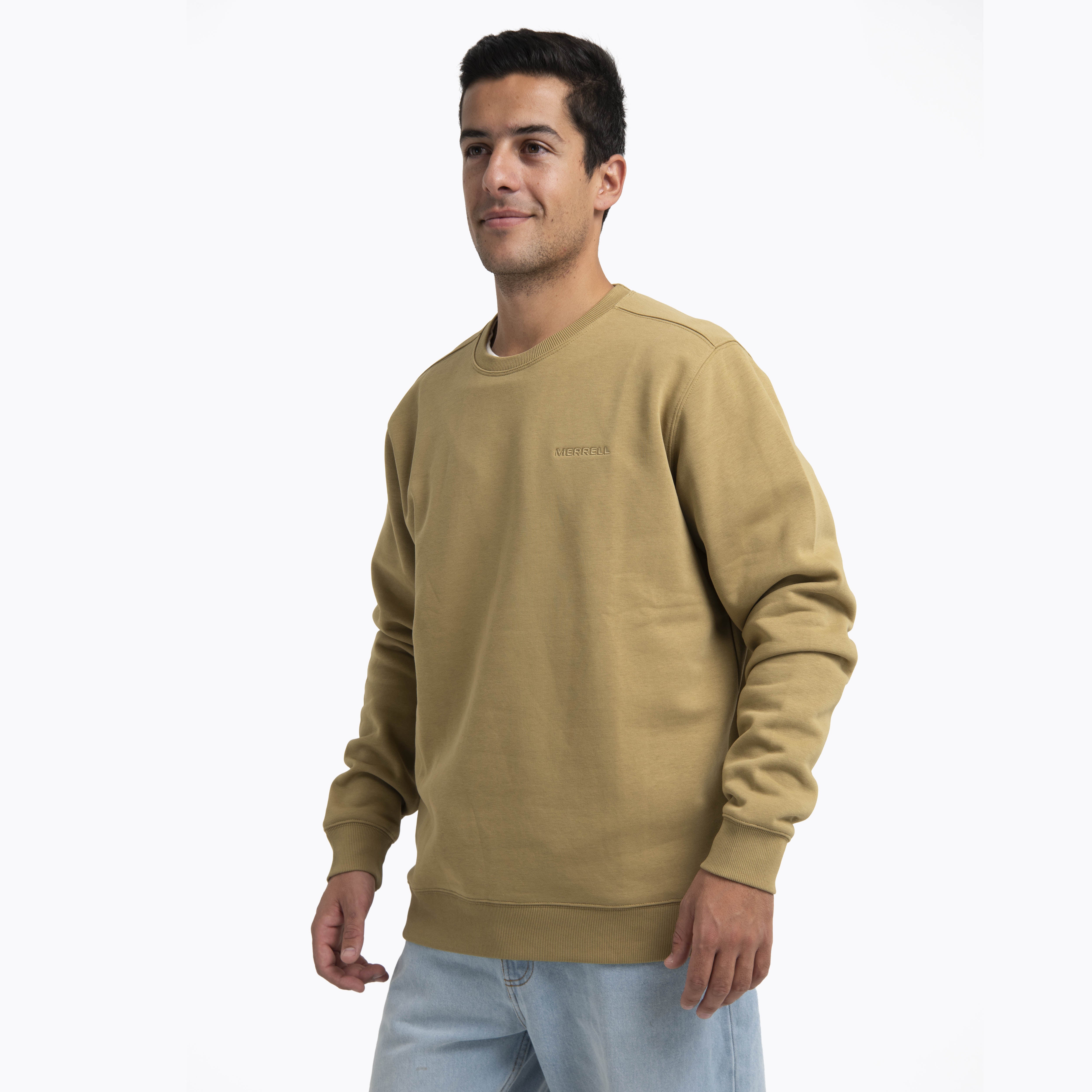 Poleron Hombre Heritage Crew Mostaza Merrell