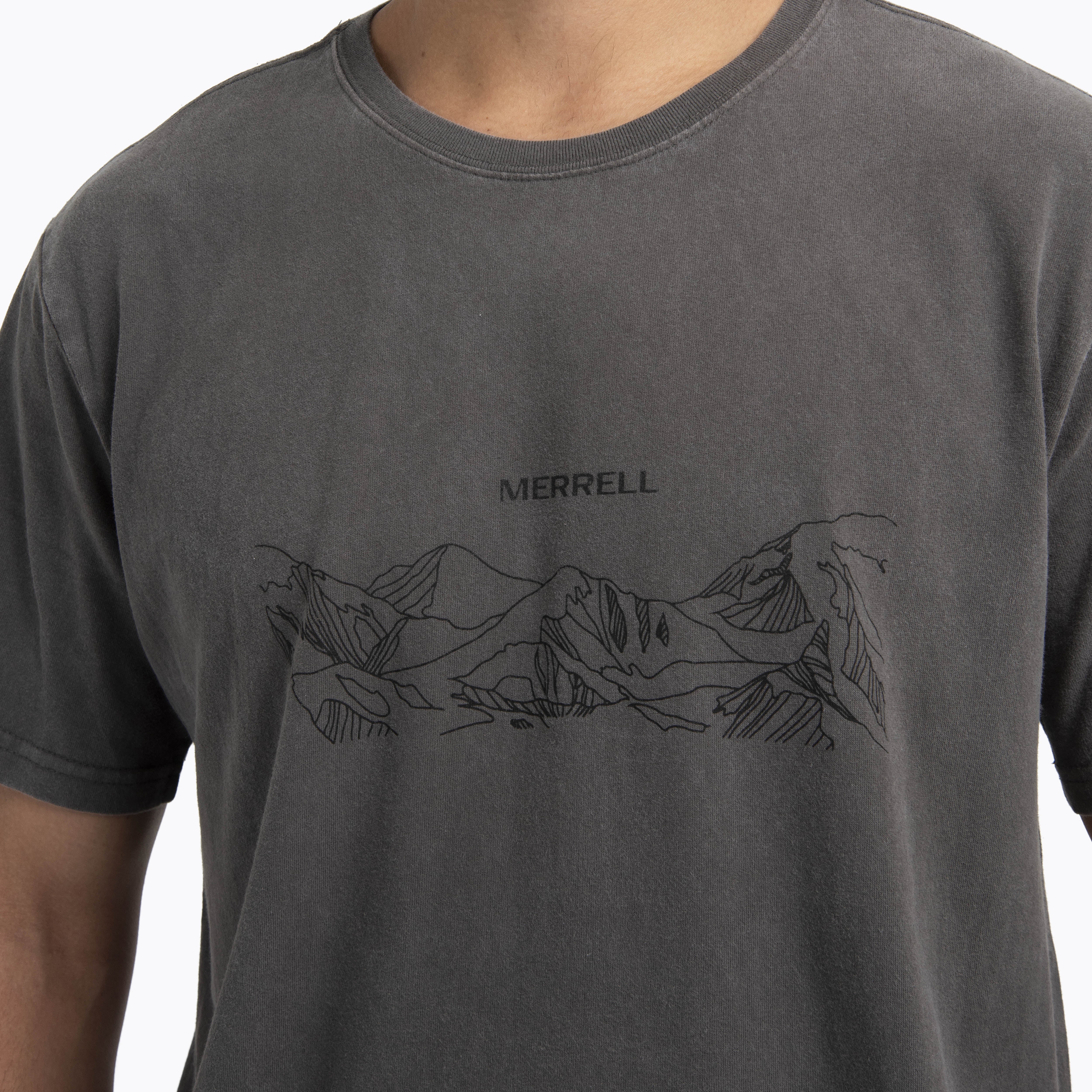 Polera Manga Corta Hombre Edeus Gris Oscuro Merrell