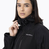 Impermeable Mujer Full Zipper Hardshell Negro Merrell