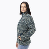 Polar Mujer Deches Full Print Snap Microfleece  Verde Merrell