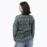 Polar Mujer Deches Full Print Snap Microfleece  Verde Merrell