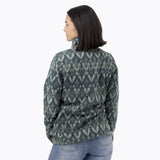 Polar Mujer Deches Full Print Snap Microfleece  Verde Merrell