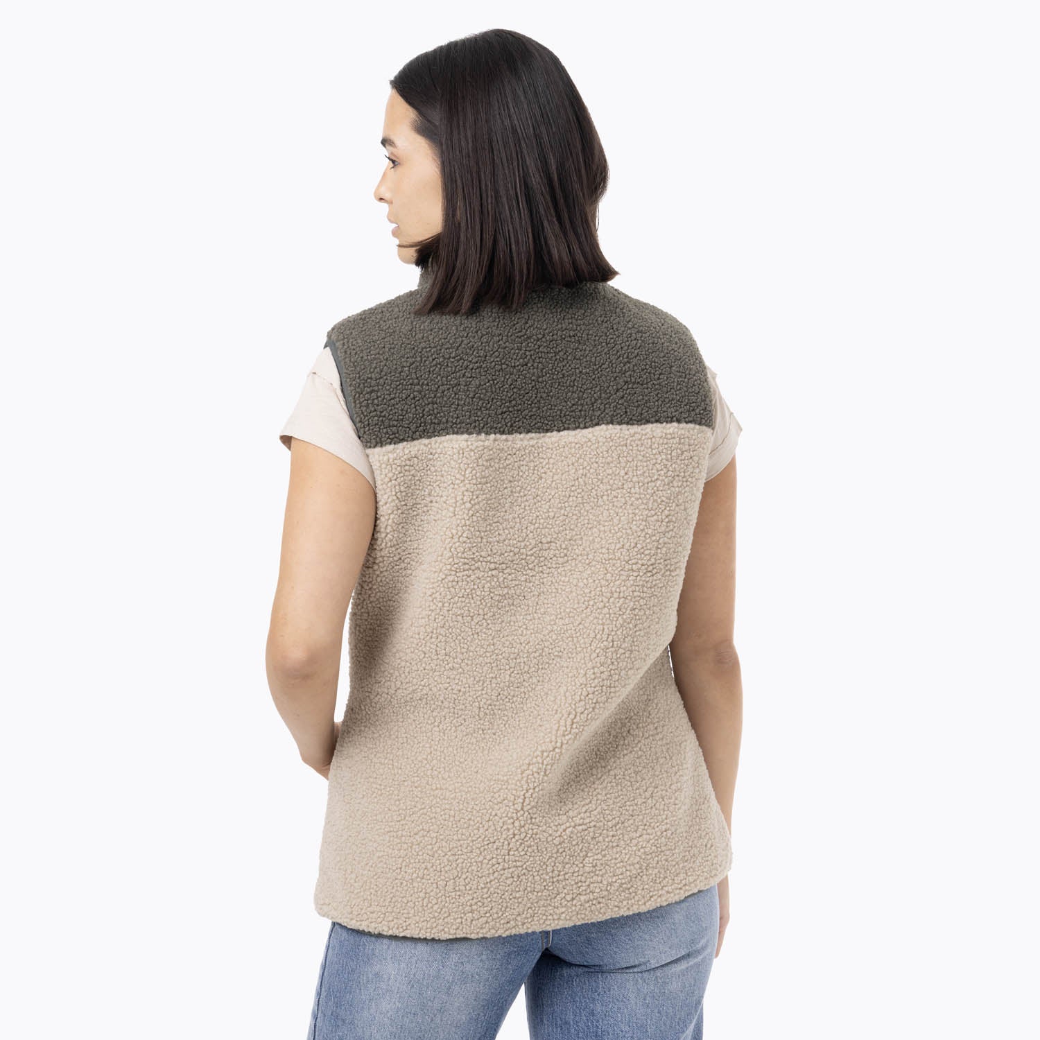 Polar Sin Mangas Mujer Sherpa Reversible Verde Merrell