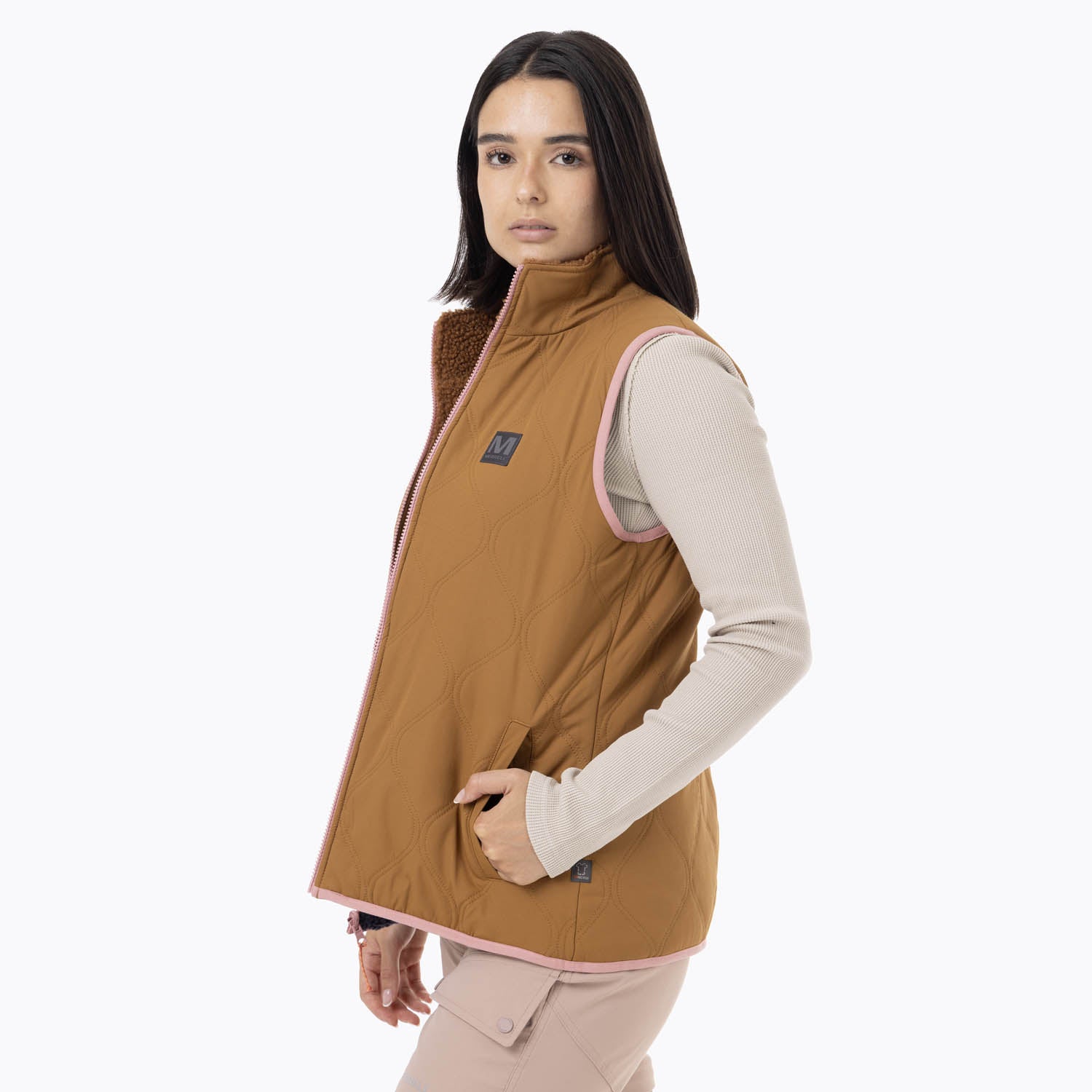 Polar Sin Mangas Mujer Sherpa Reversible Azul Merrell