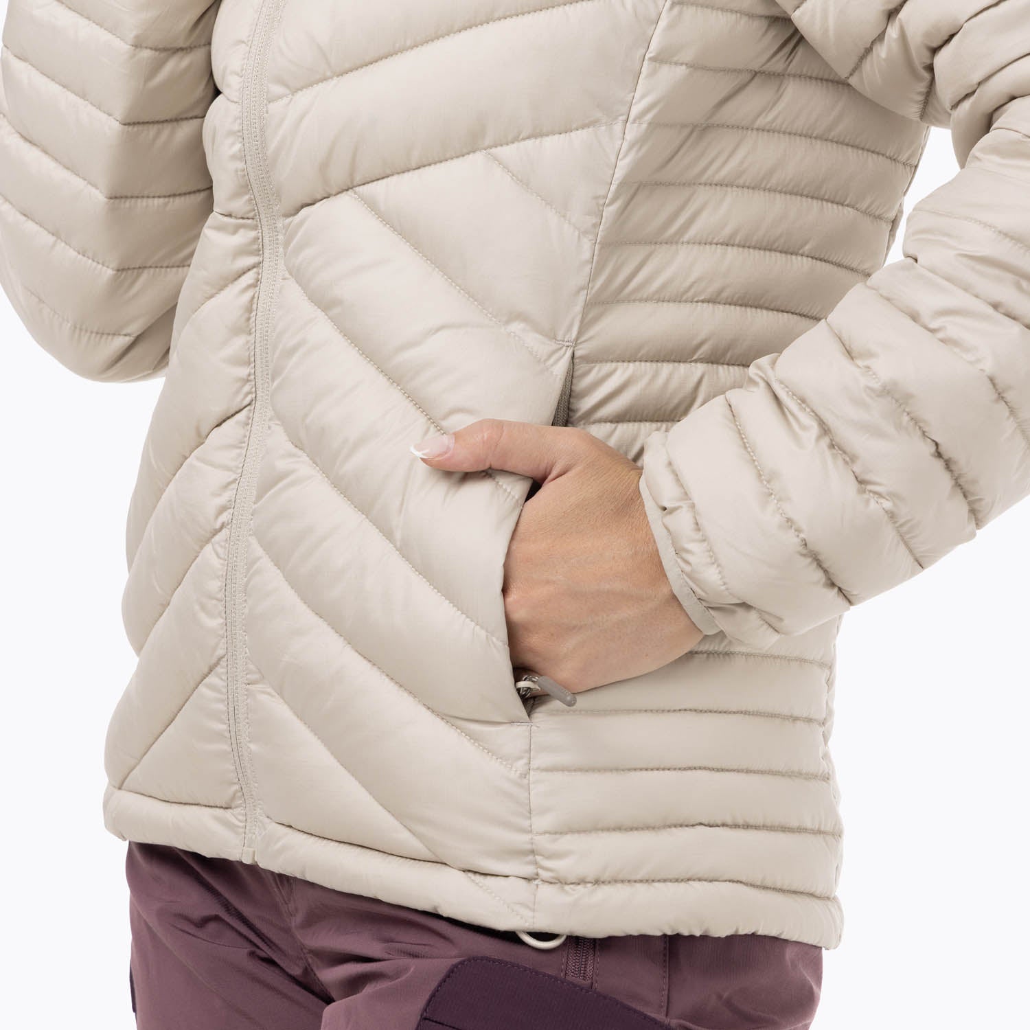 Parka Mujer Full Zipper Beige Merrell