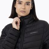 Parka Mujer Full Zipper Negro Merrell