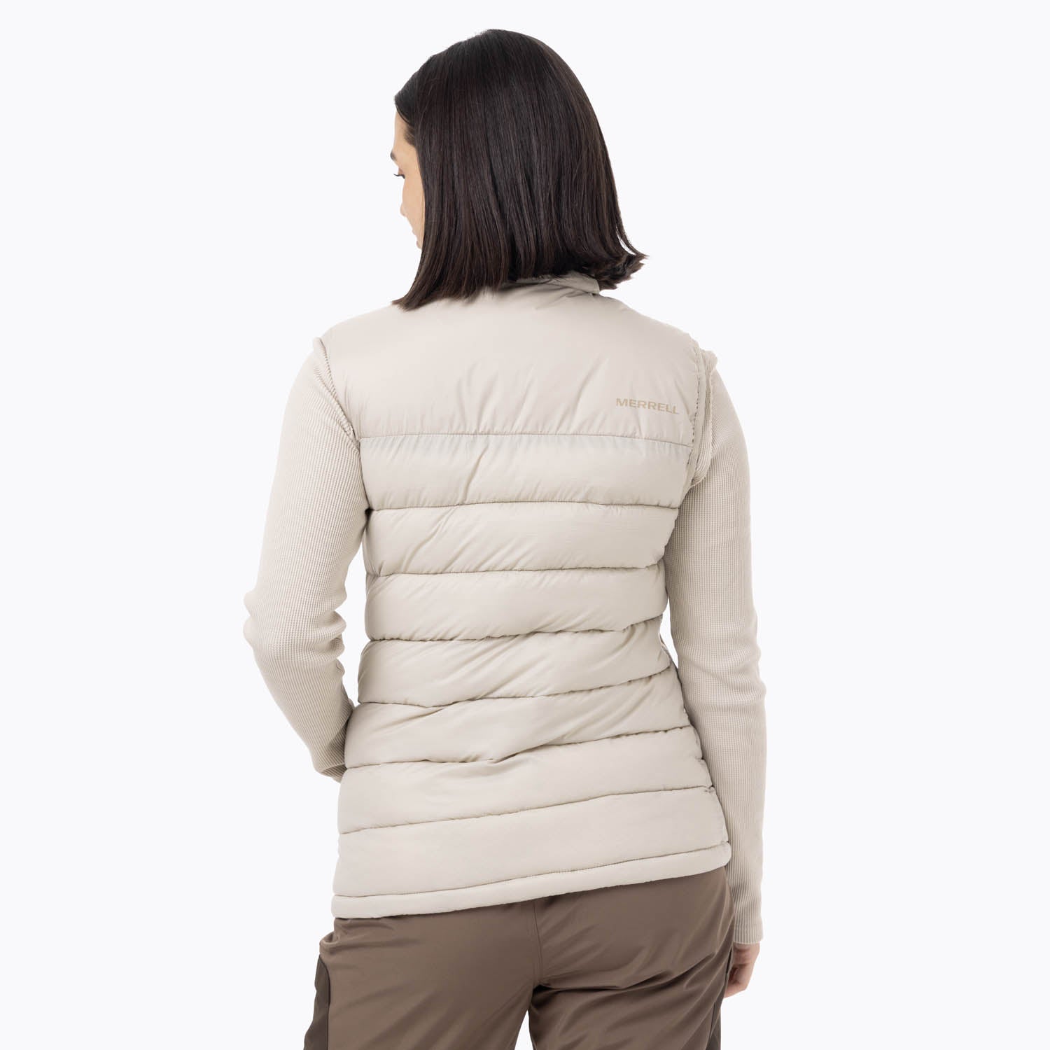 Parka Sin Mangas Mujer Hazeis Beige Merrell