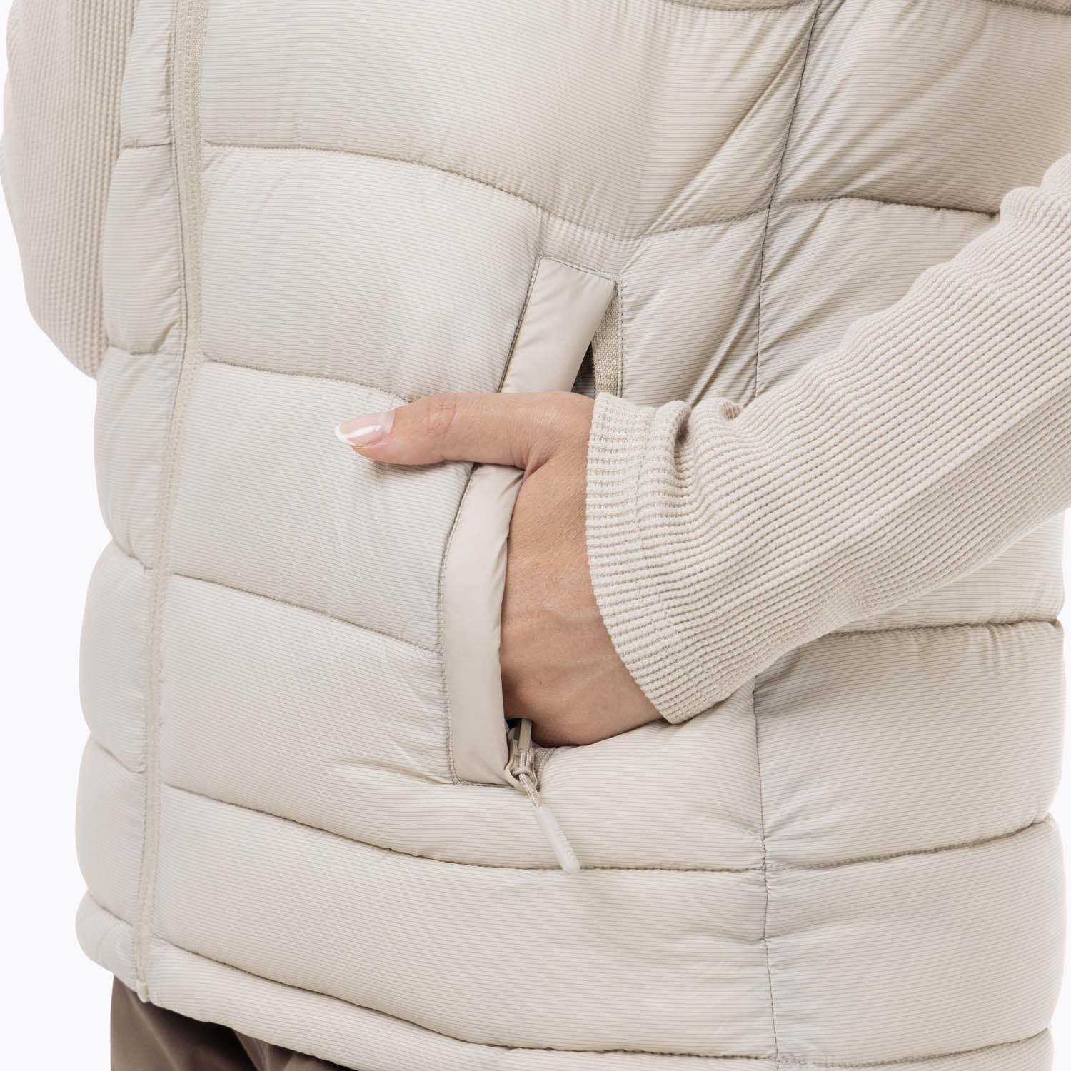 Parka Sin Mangas Mujer Hazeis Beige Merrell