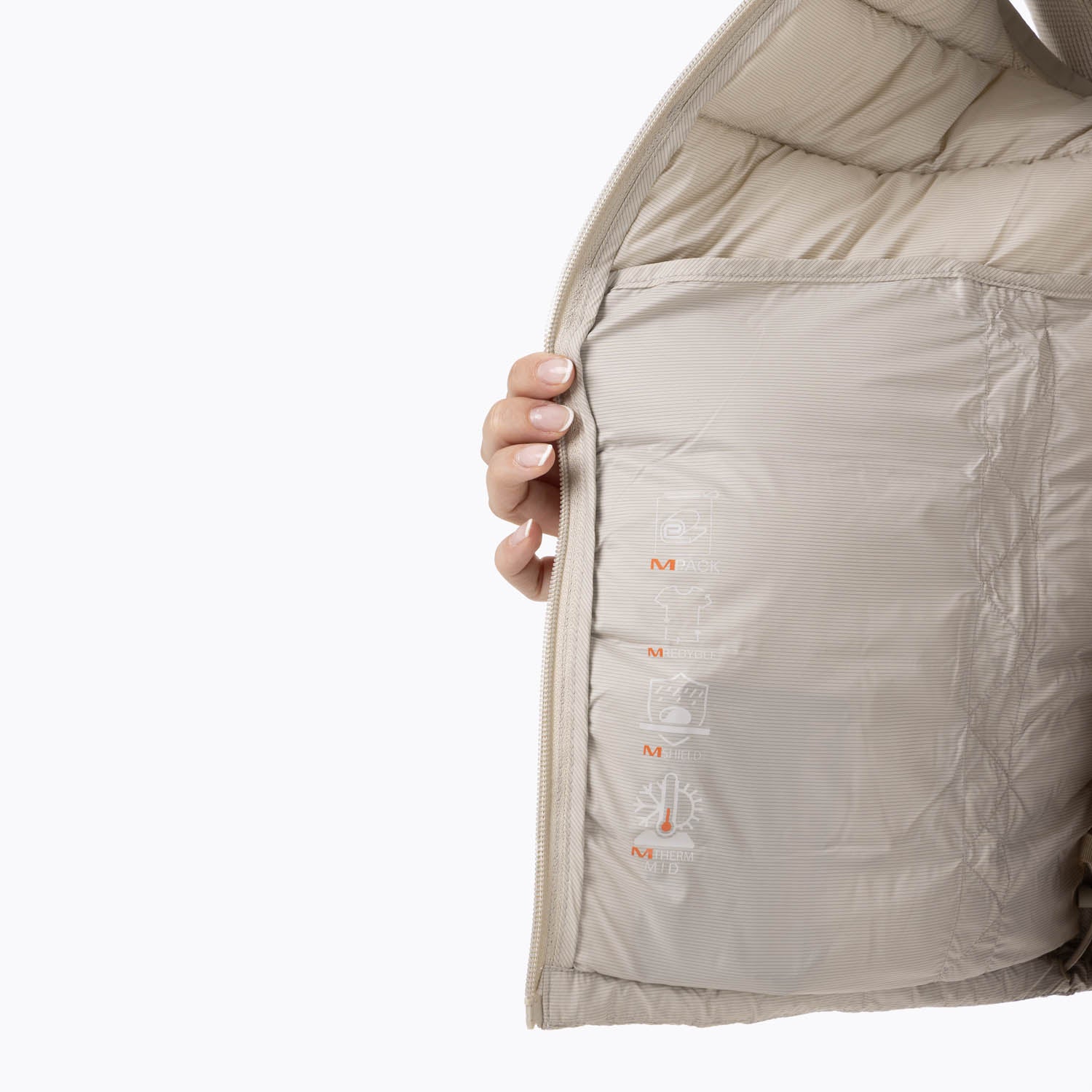 Parka Sin Mangas Mujer Hazeis Beige Merrell