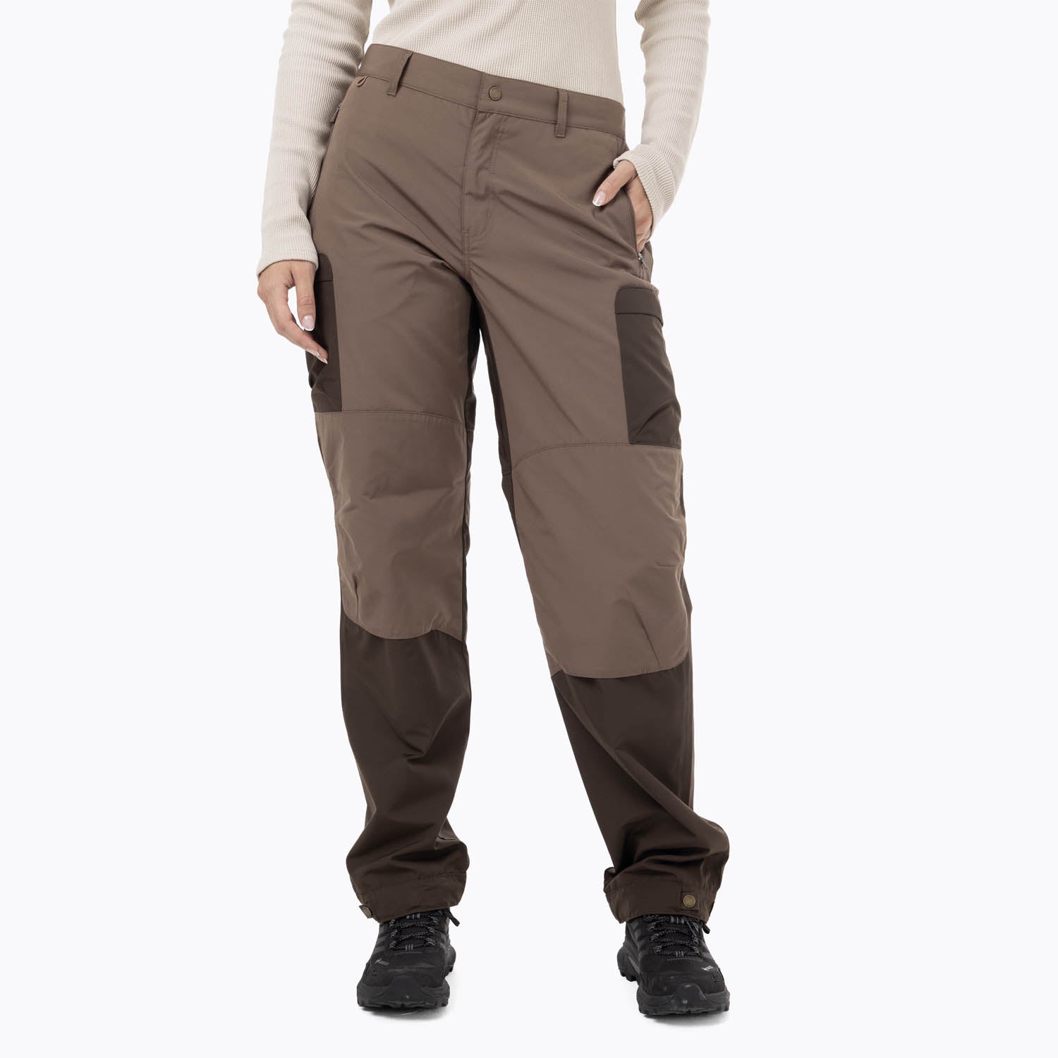Pantalon Mujer Technical With Pre-Shaped Knees Café Merrell
