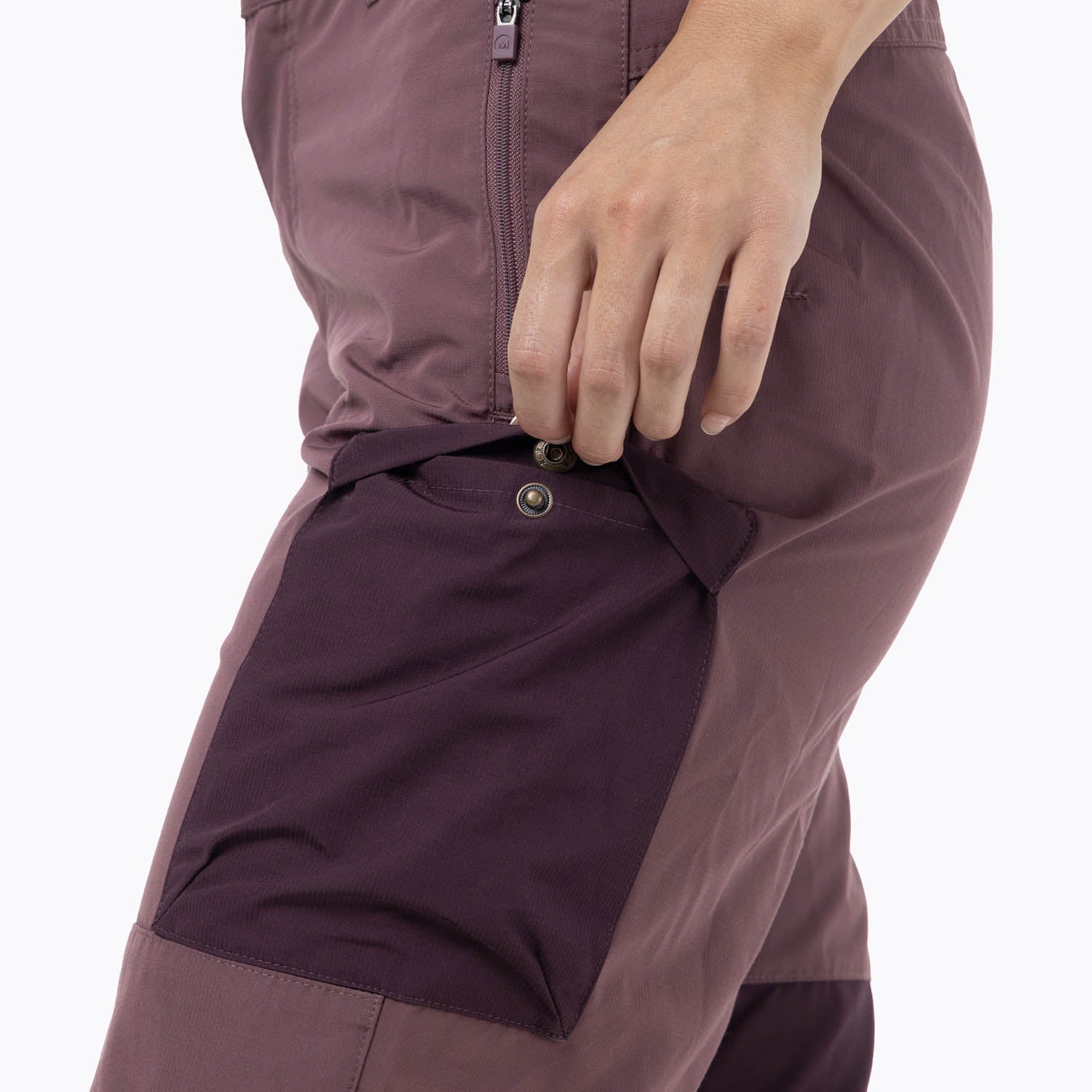 Pantalon Mujer Technical With Pre-Shaped Knees Morado Merrell