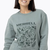 Poleron Mujer Cotton Bloom Verde Merrell
