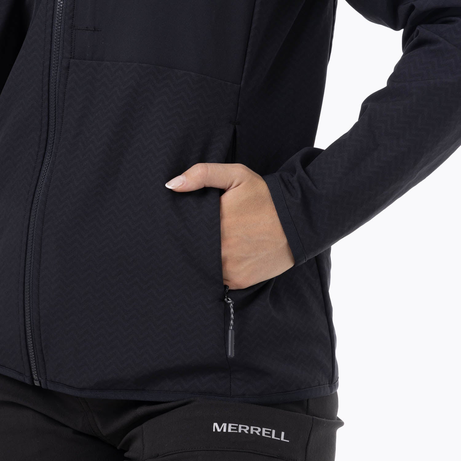 Poleron Mujer Mezeis Softshell Negro Merrell