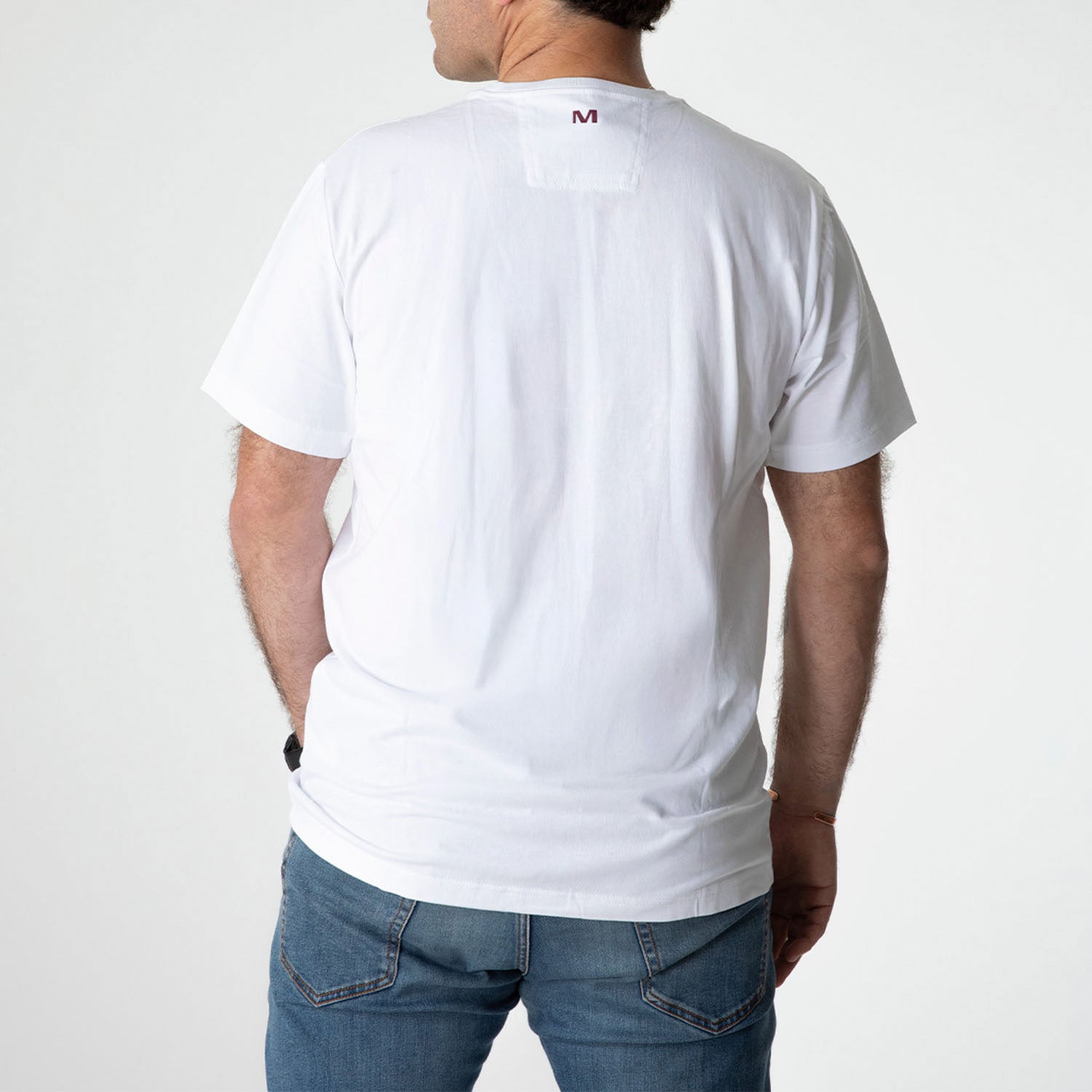 Polera Manga Corta Hombre Fireflies Hi Rider Blanco Merrell