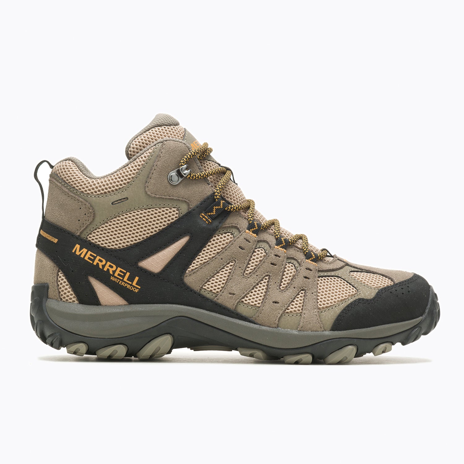 Botin Hombre Accentor 3 Mid Waterproof Café Claro Merrell