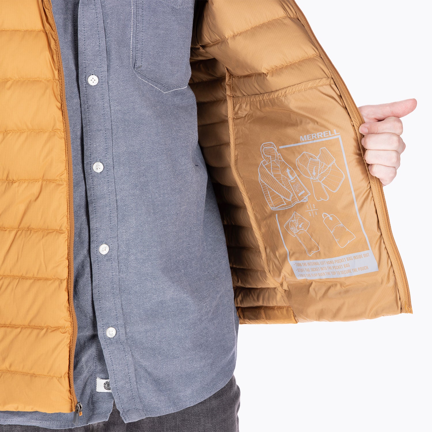 Parka Hombre Ridgevent Jacket Caramelo Merrell