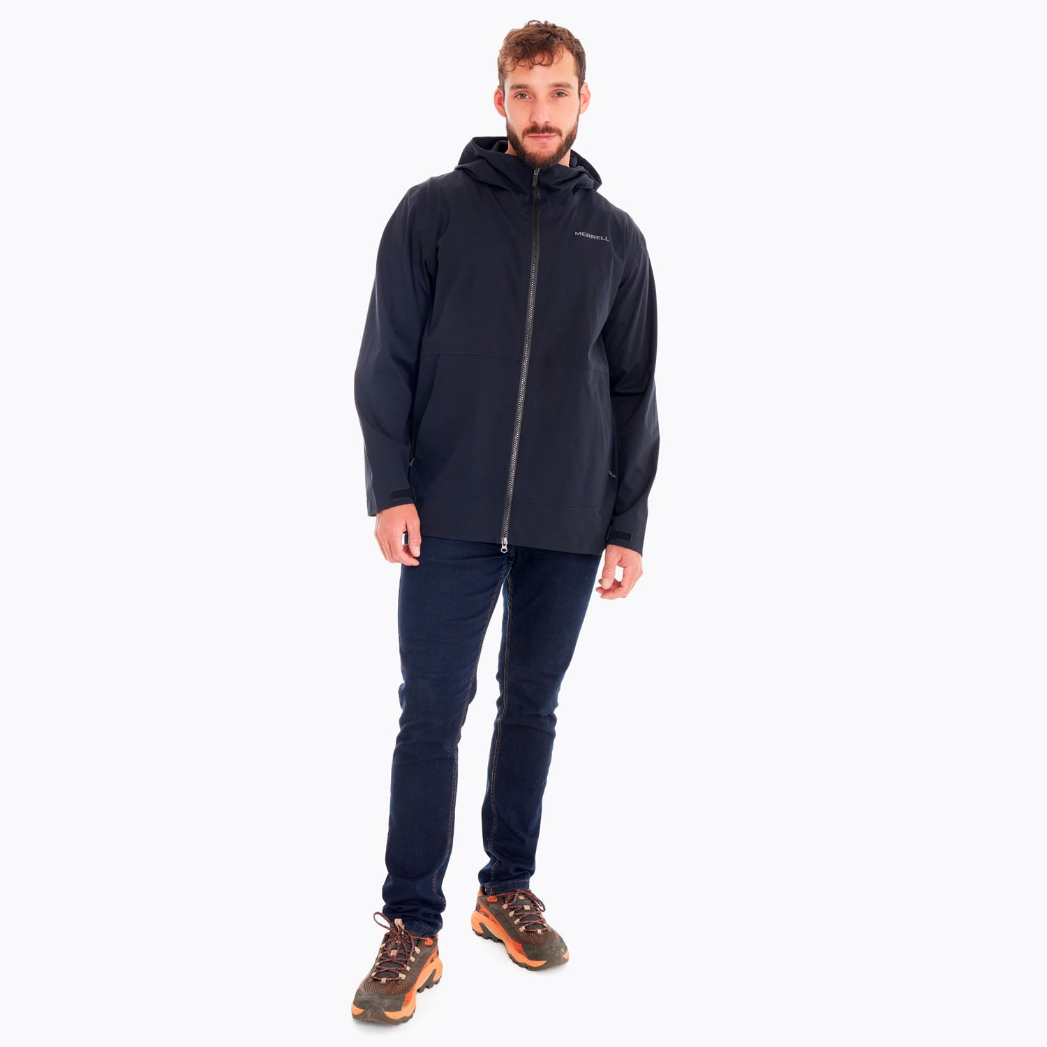 Impermeable Hombre Whisper Rain Shell Negro Merrell