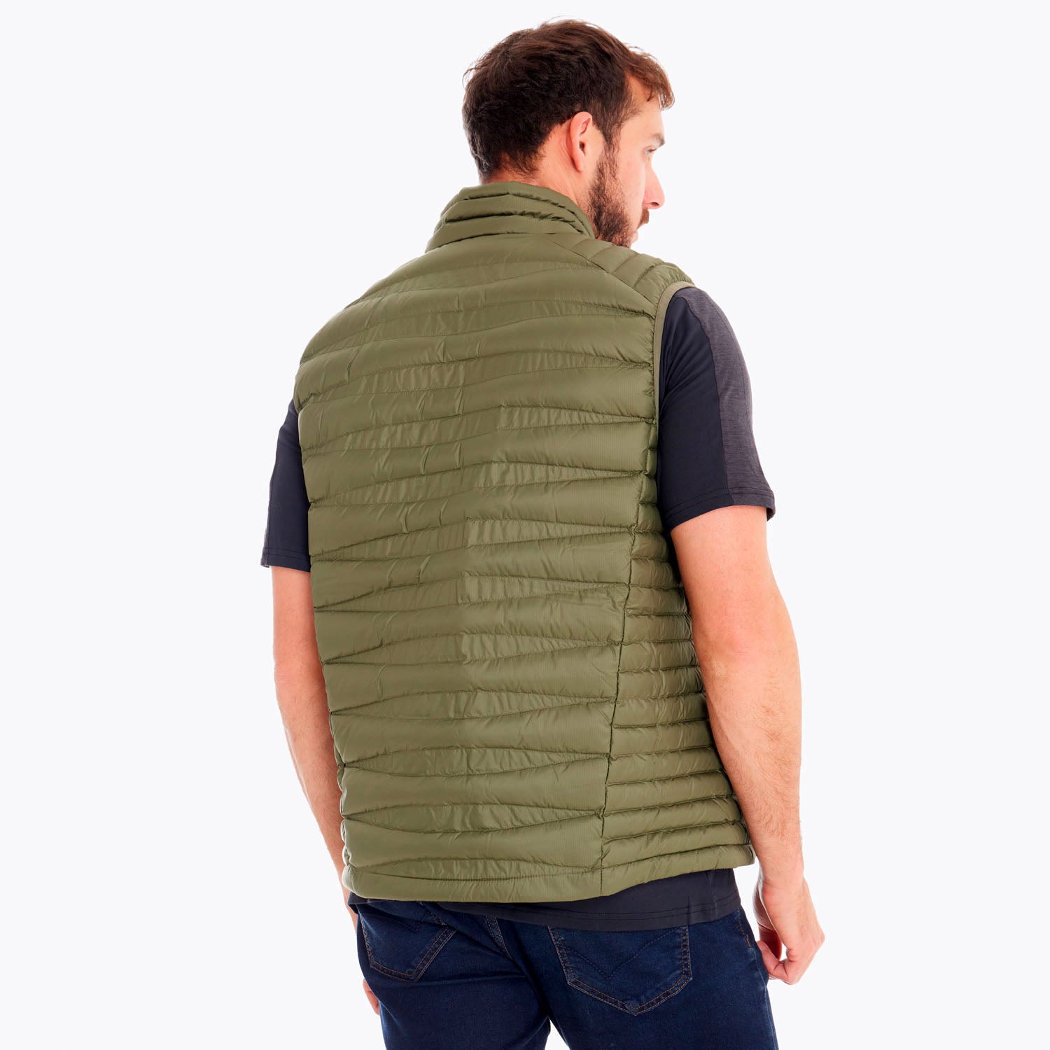 Parka Sin Mangas Hombre Ridgevent Thermo Vest Oliva Merrell