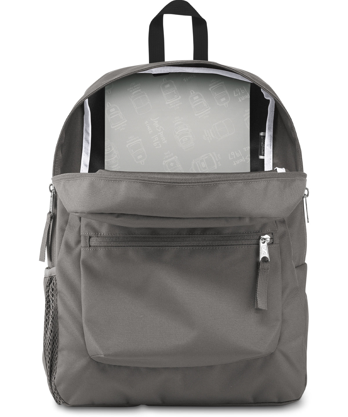 MOCHILA JANSPORT CROSS TOWN GRIS