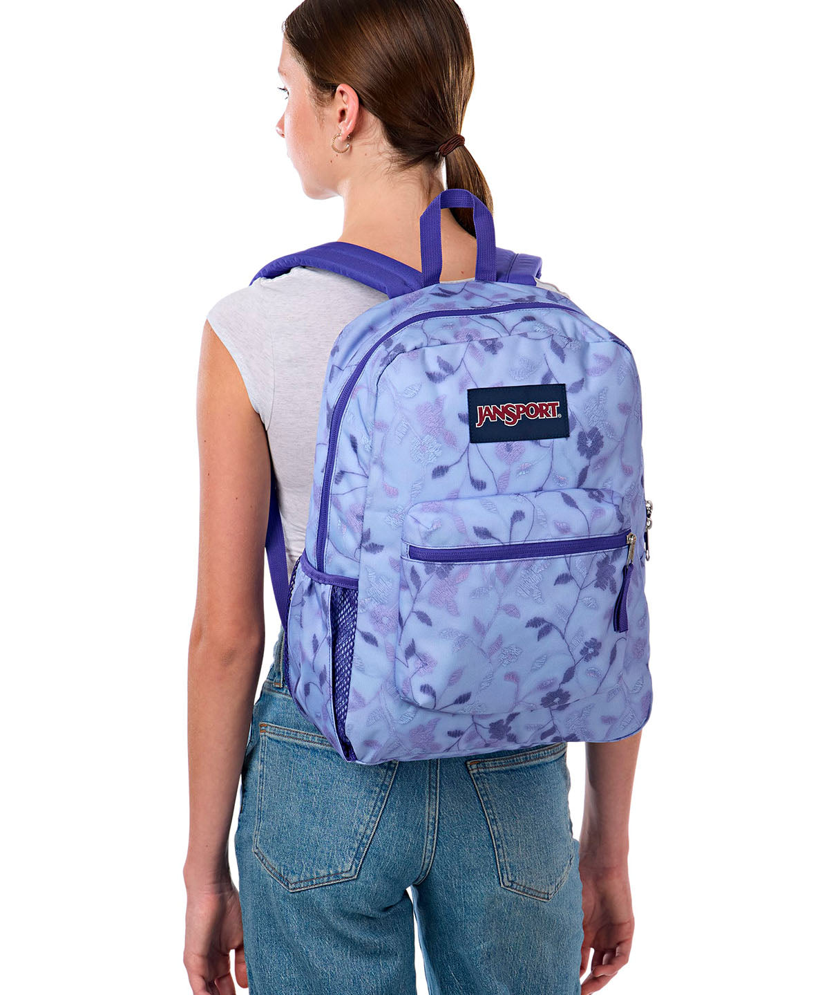 Mochila Cross Town Lila Jansport