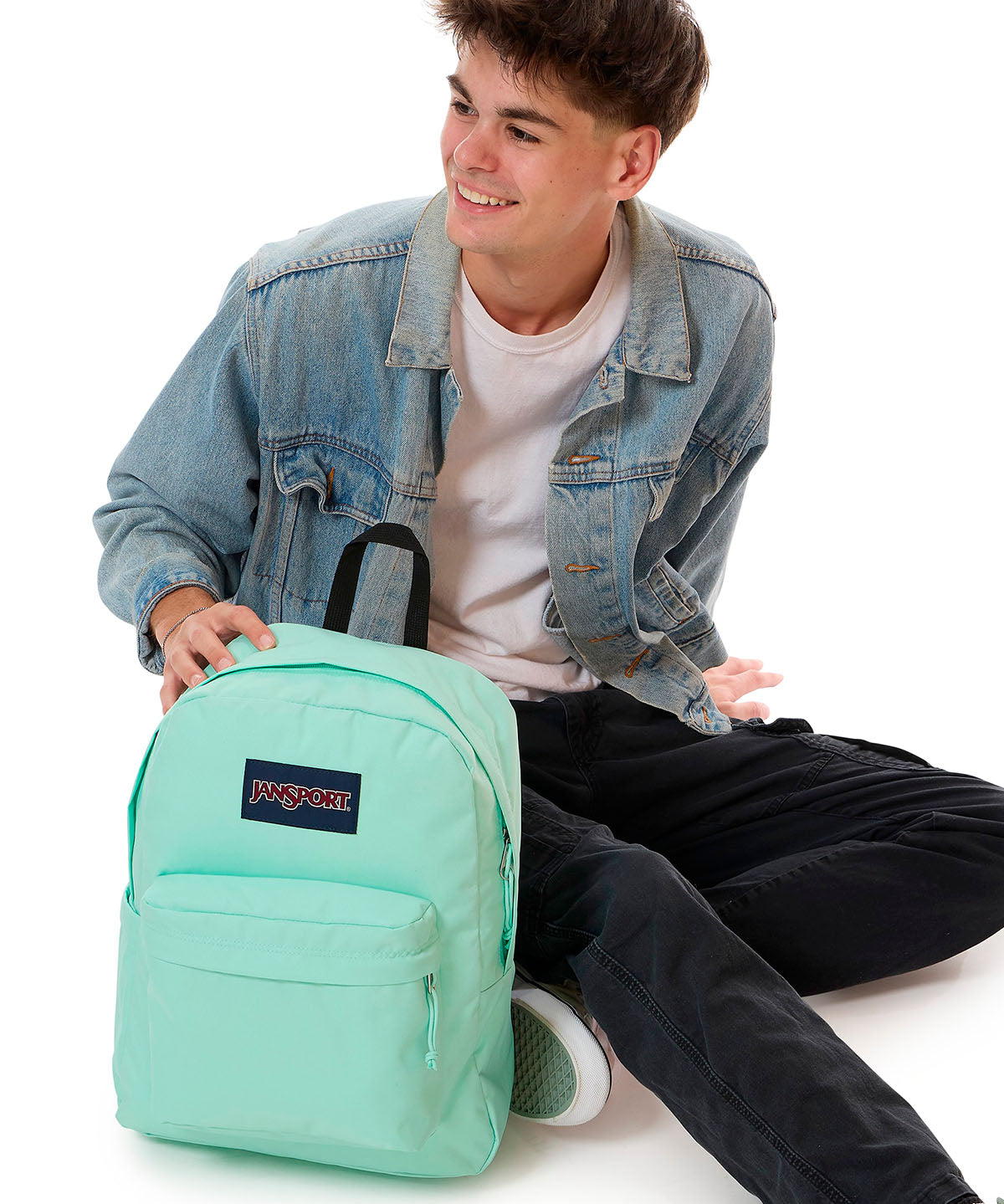 Mochila Superbreak Menta Jansport