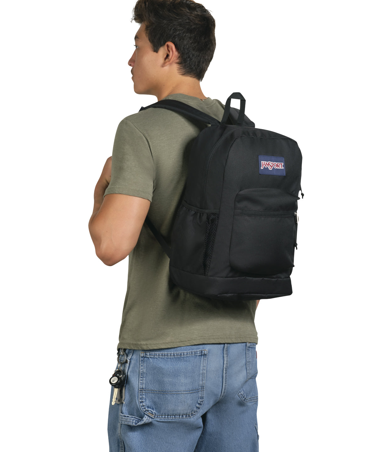 MOCHILA JANSPORT CROSS TOWN PLUS NEGRO