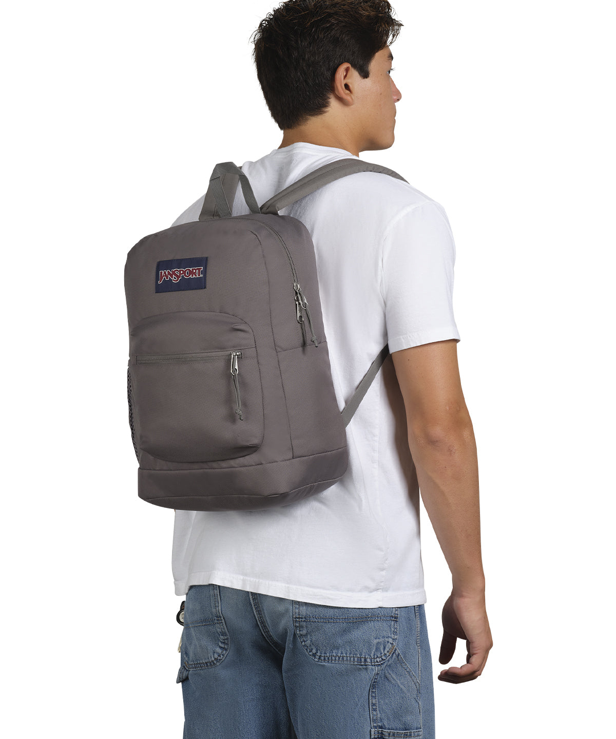 MOCHILA JANSPORT CROSS TOWN PLUS GRIS