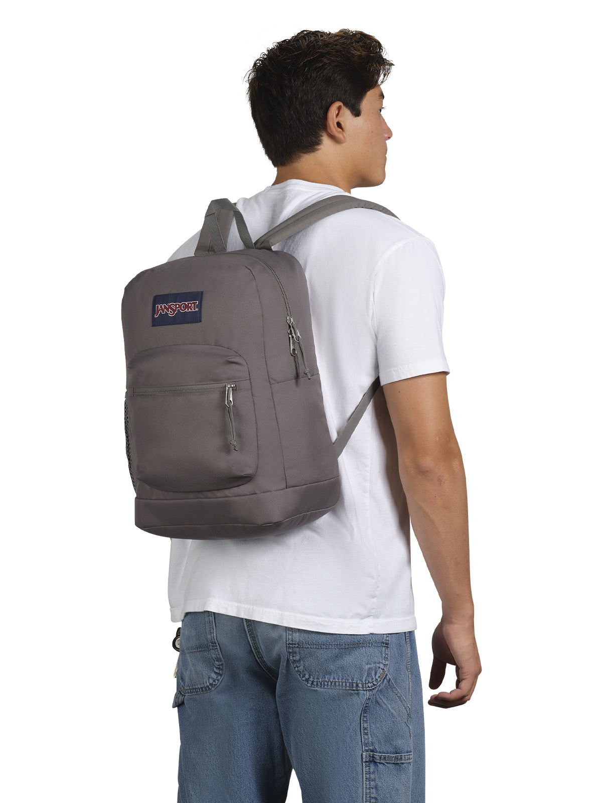 MOCHILA JANSPORT CROSS TOWN PLUS GRIS