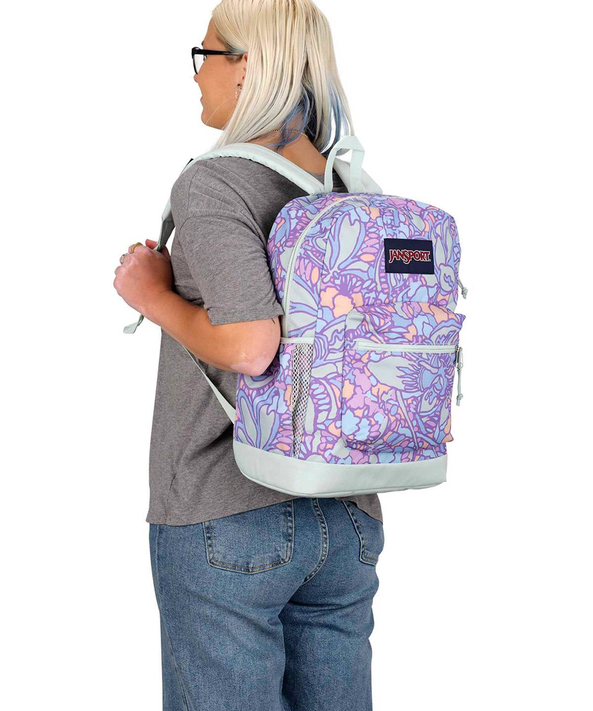 Mochila Cross Town Plus Morado Jansport