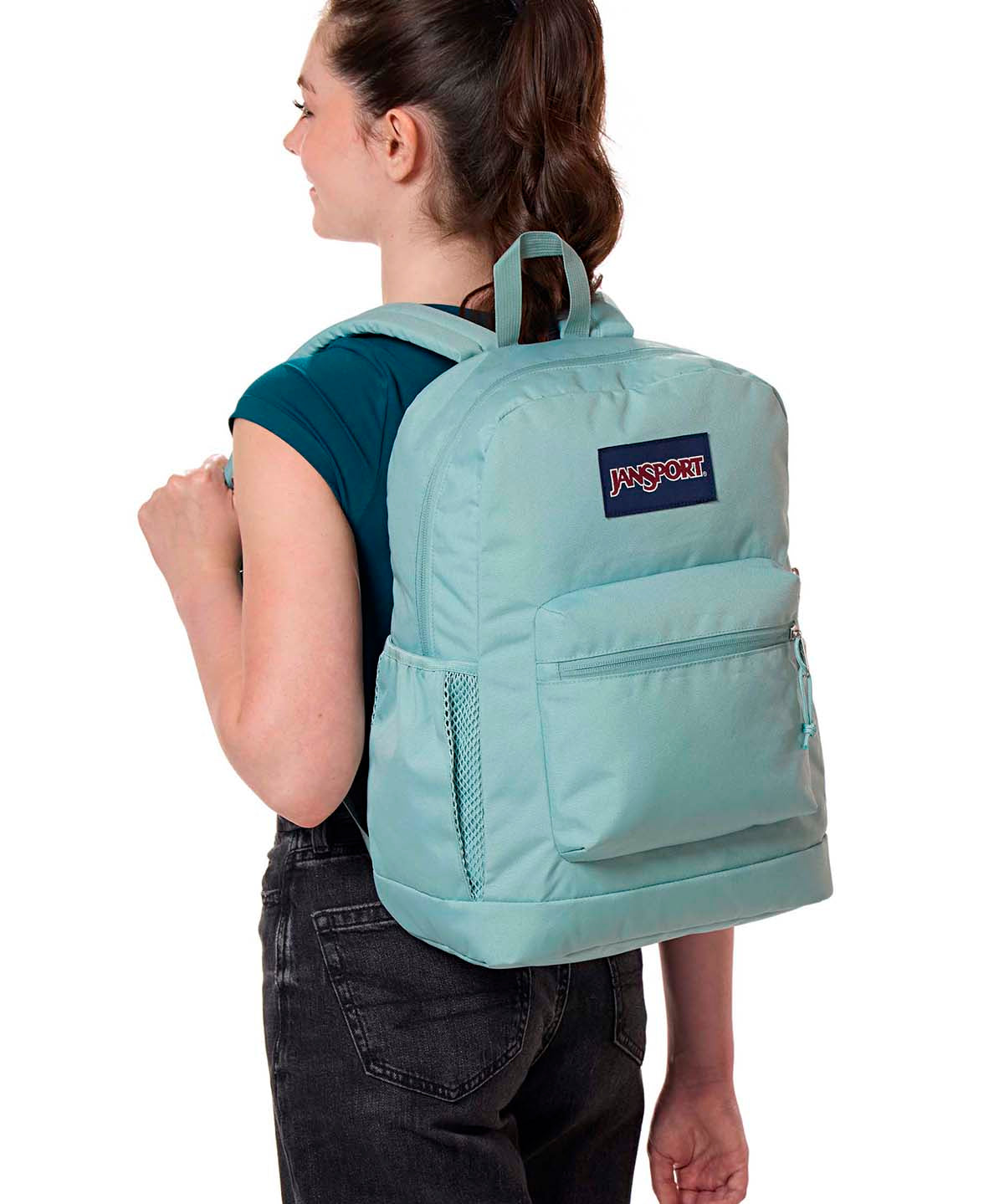 Mochila Cross Town Plus Verde Jansport
