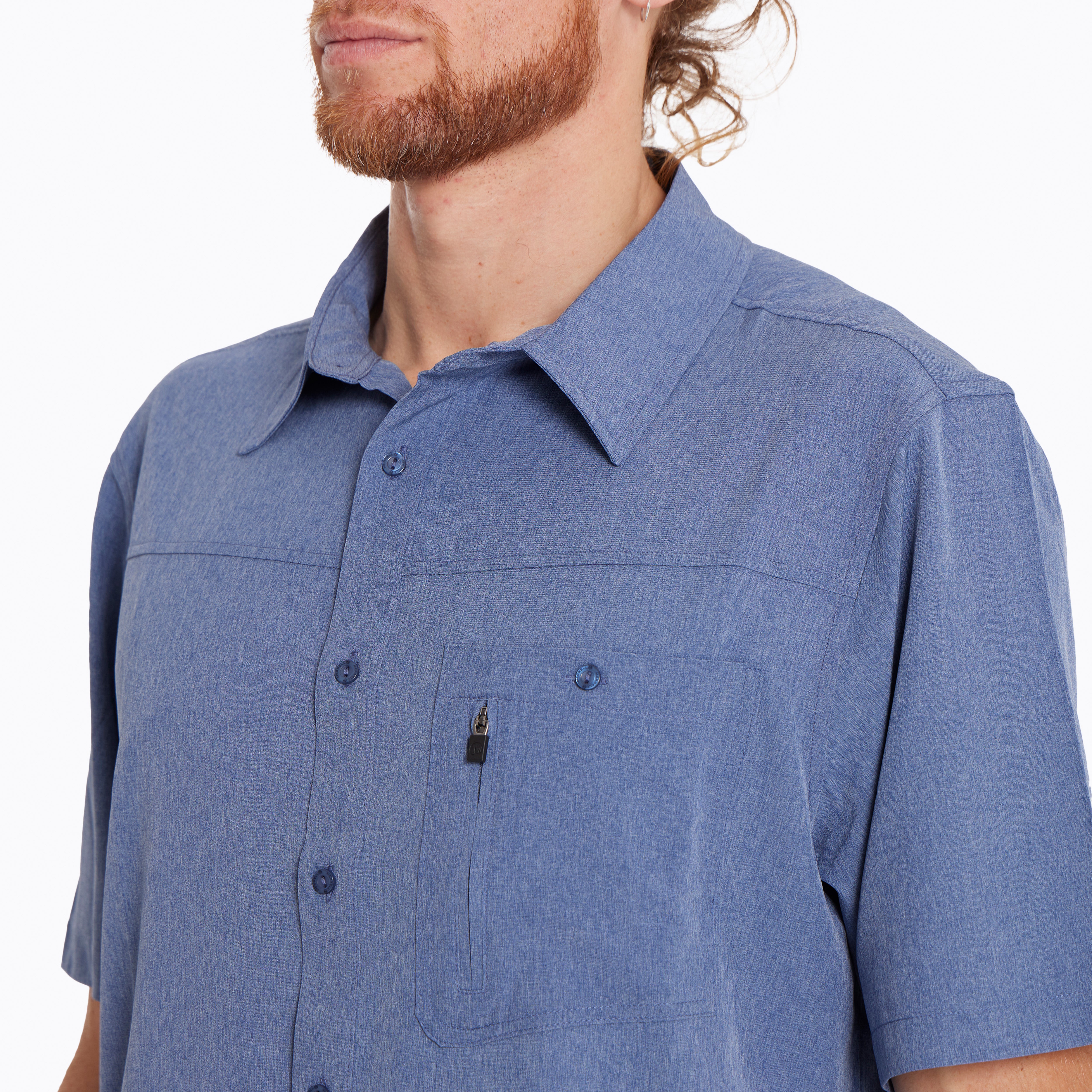 Camisa Hombre Pantano Azul Merrell