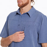 Camisa Hombre Pantano Azul Merrell