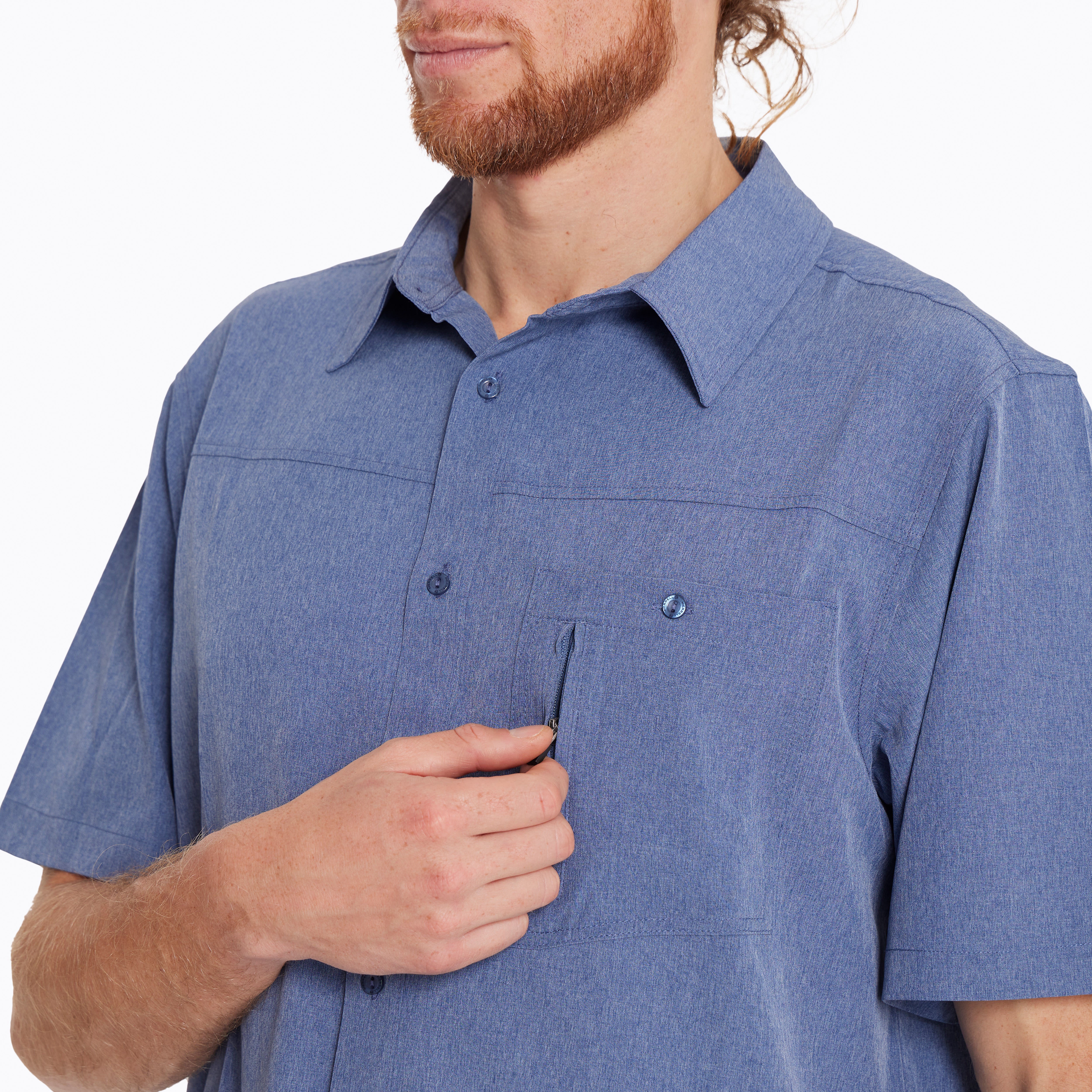 Camisa Hombre Pantano Azul Merrell