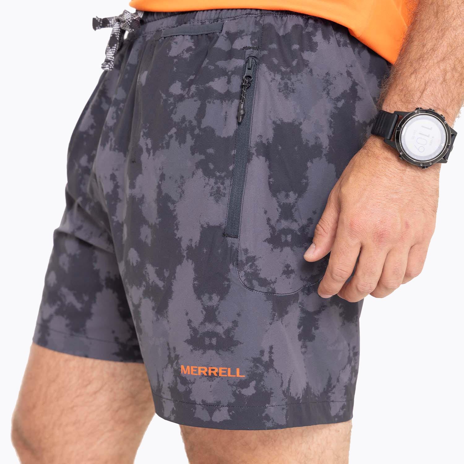Short Hombre Trail Running Edición Skyfire Gris Merrell