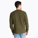 Polera Manga Larga Hombre Waffle Verde Oscuro Merrell