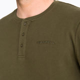 Polera Manga Larga Hombre Waffle Verde Oscuro Merrell