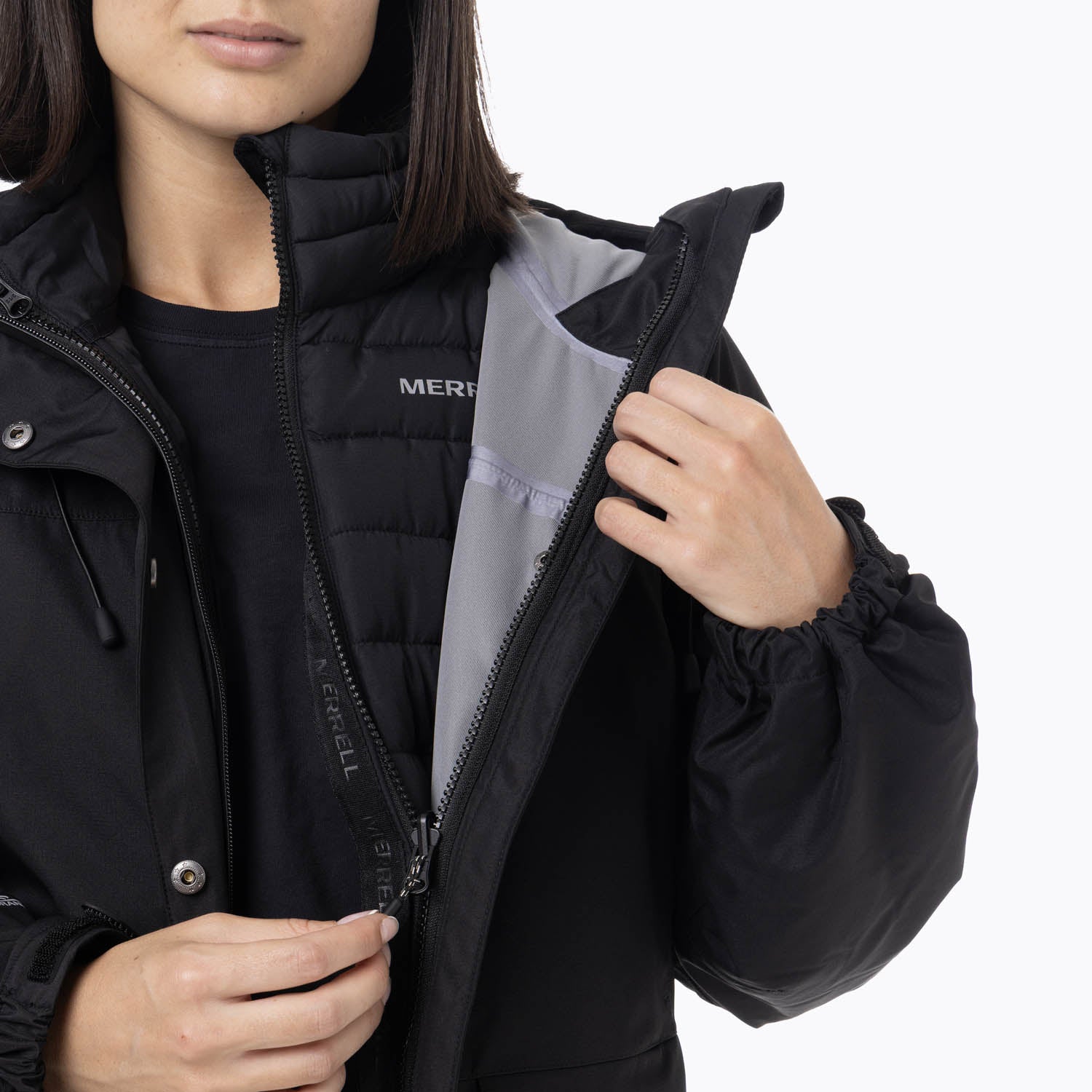 Parka Mujer Ezeo 3-In-1 10K Negro Merrell