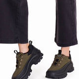 Zapatilla Casual Mujer Intruder Galosh 2.0 Lo Waterproof Verde Oliva Cat